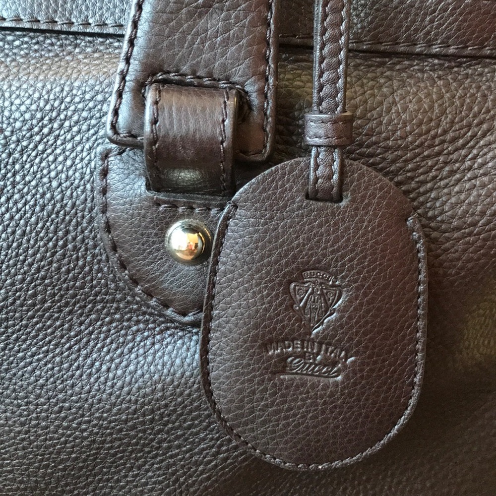 Gucci luggage overnight weekender! Leather! Rare! - Picture 3 of 7